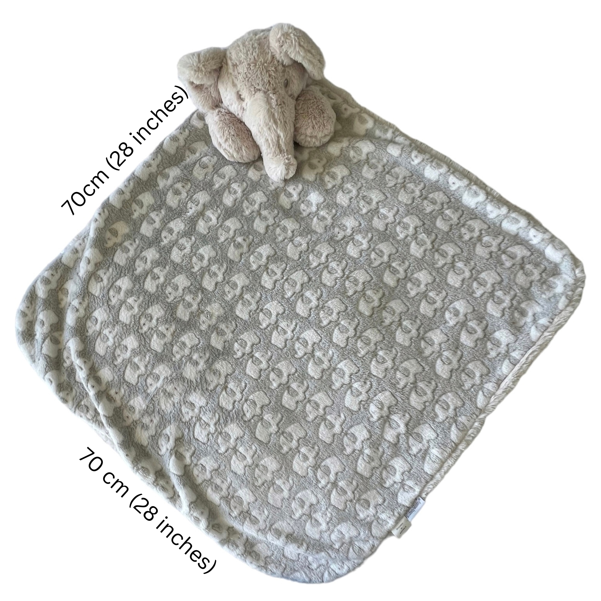 Ocean Elephant Jumbo Comforter Blanket | Gentle Soft Baby Blanket & Keepsake