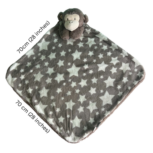 Finn Monkey Jumbo Comforter Blanket | Playful Soft Baby Blanket & Keepsake