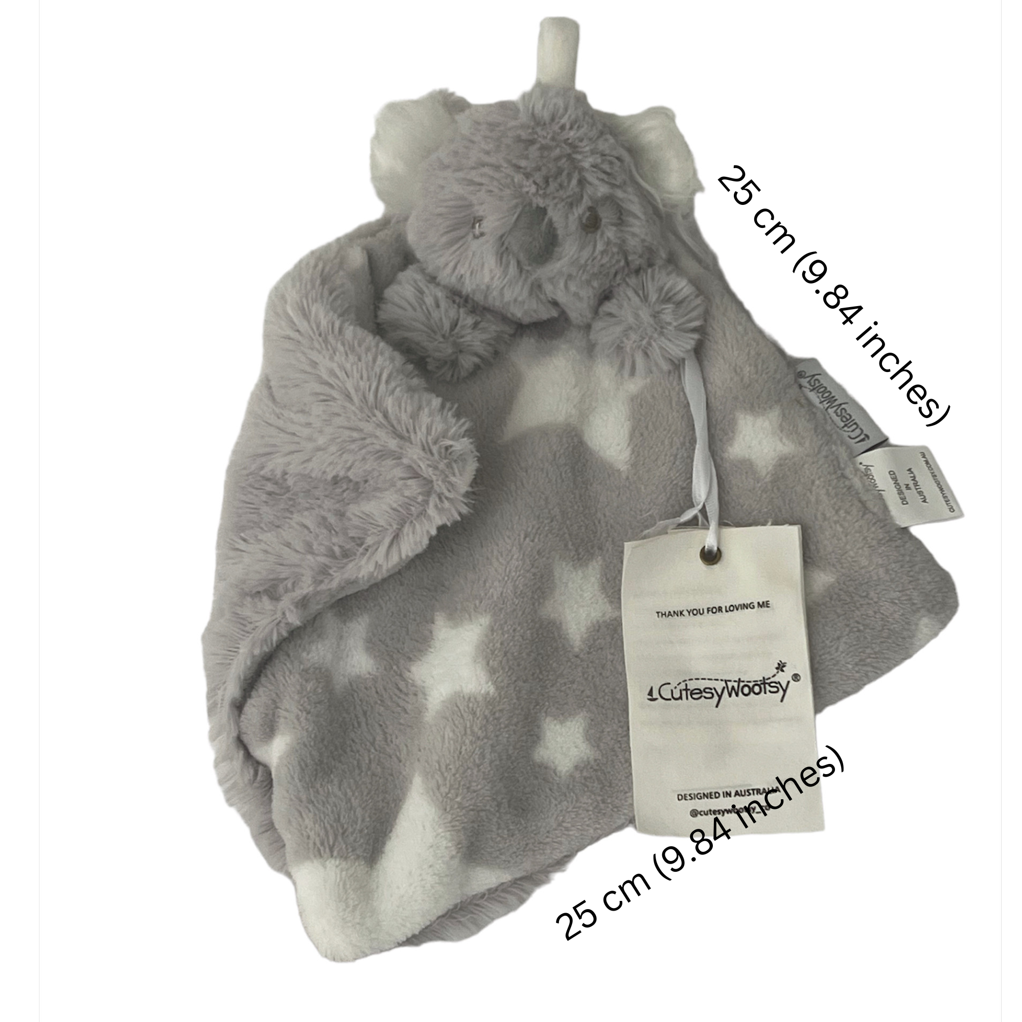 Coral Koala Baby Gift Bundle – Soft Grey Comforter, Snuggle Blanket & Plush Toy