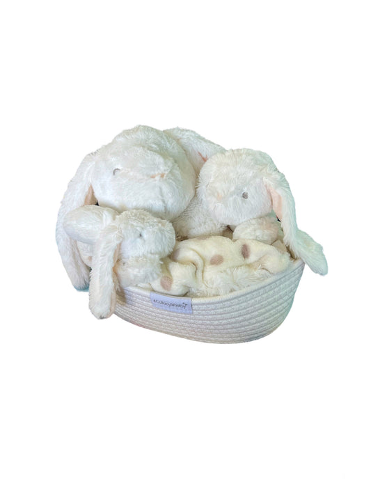 Dream Team Bundles in White Cotton Nursery Basket - Cutesy Wootsy