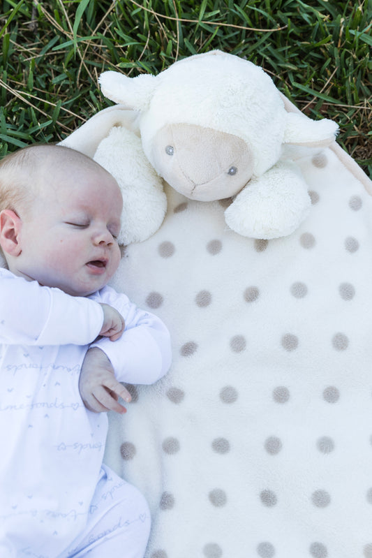 Tiffany Lamb Jumbo Comforter Blanket | Cloud-Soft Baby Blanket & Keepsake
