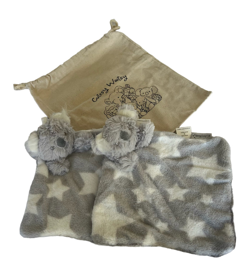 Double the Snuggles – 2 Mini Baby Blanket Gift Set (One to Snuggle, One to Spare)