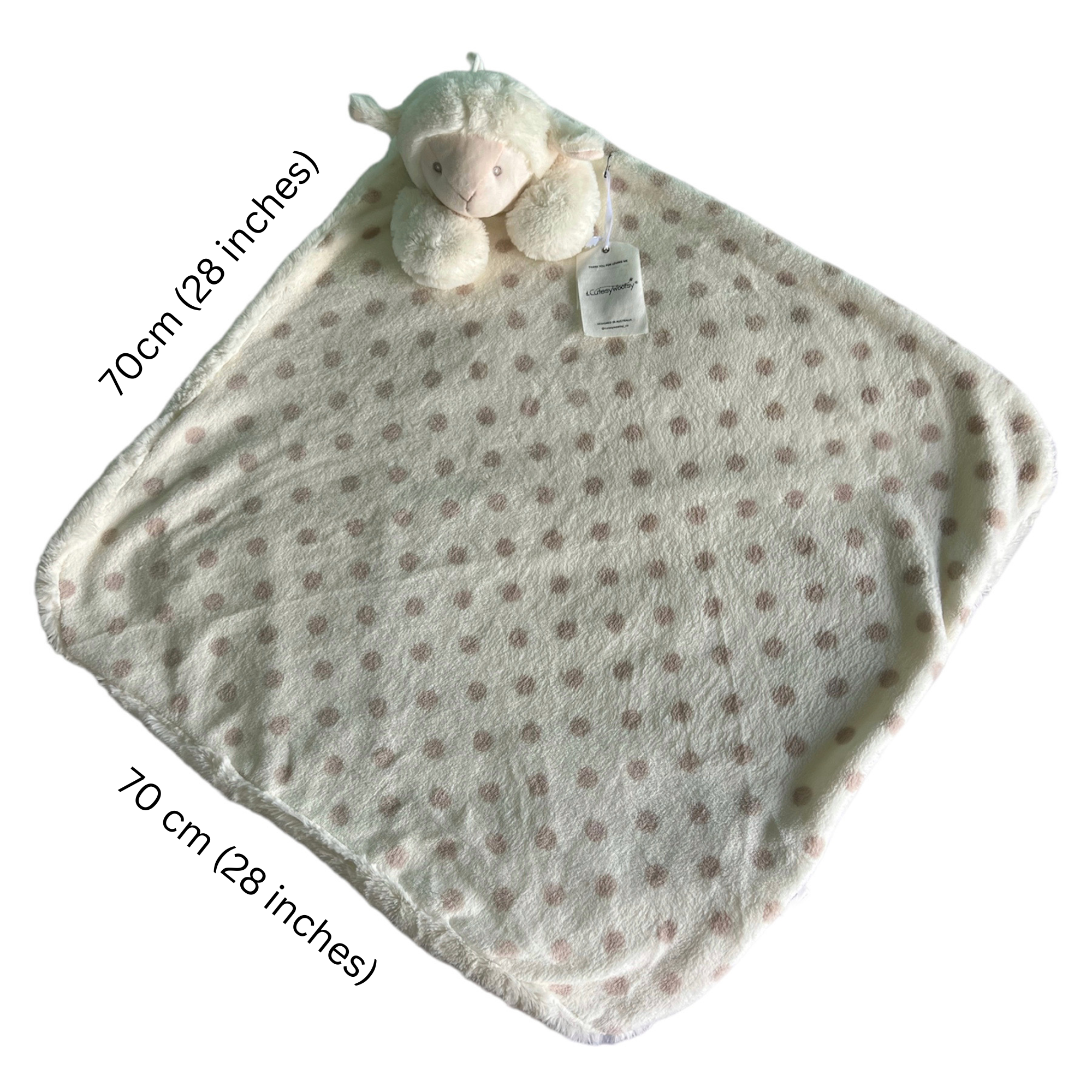 Tiffany Lamb Newborn Gift Set – Jumbo Blanket, Mini Snuggle & Plush Toy Hamper