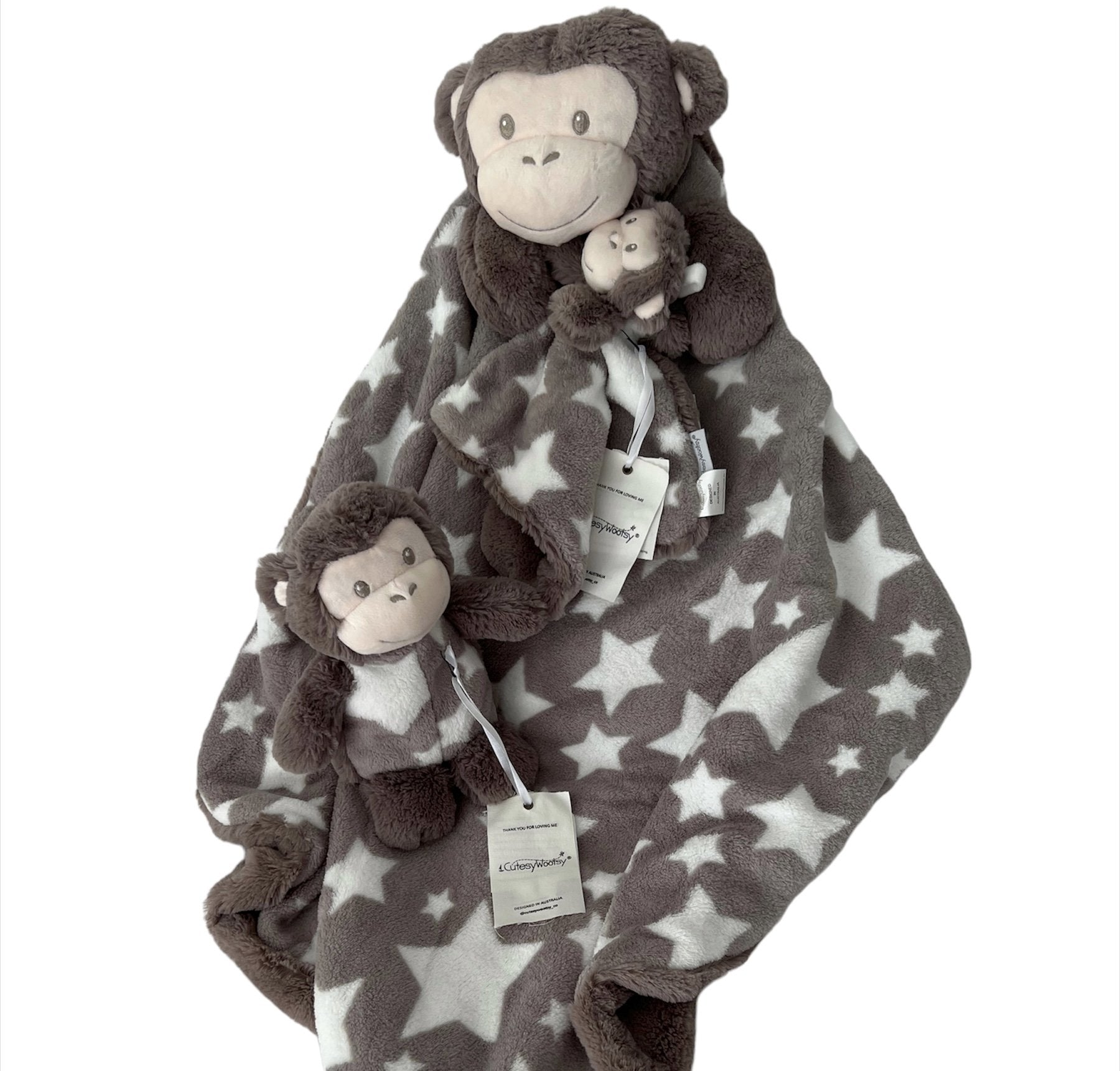 ✨ Finn Monkey Snuggle Set Loved by Dolly & Gigi – Chosen by Caterina Mete